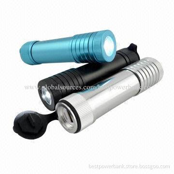 Flashlight Power Banks, Class A Lithium-ion 26650, Aluminum alloy, 300m Irradiation Distance